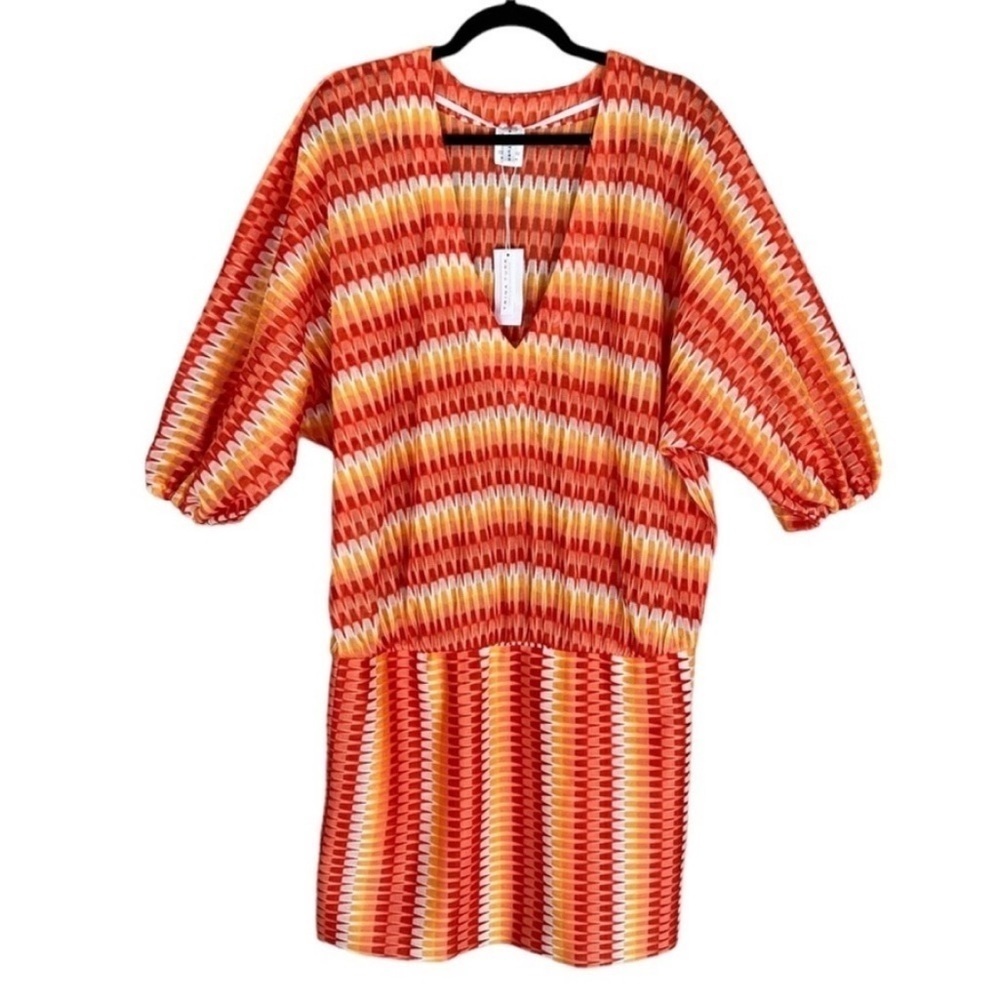 Trina Turk Swim & Spa Sunray Tunic Swim Coverup Dress L/XL NWT - Picture 3 of 13